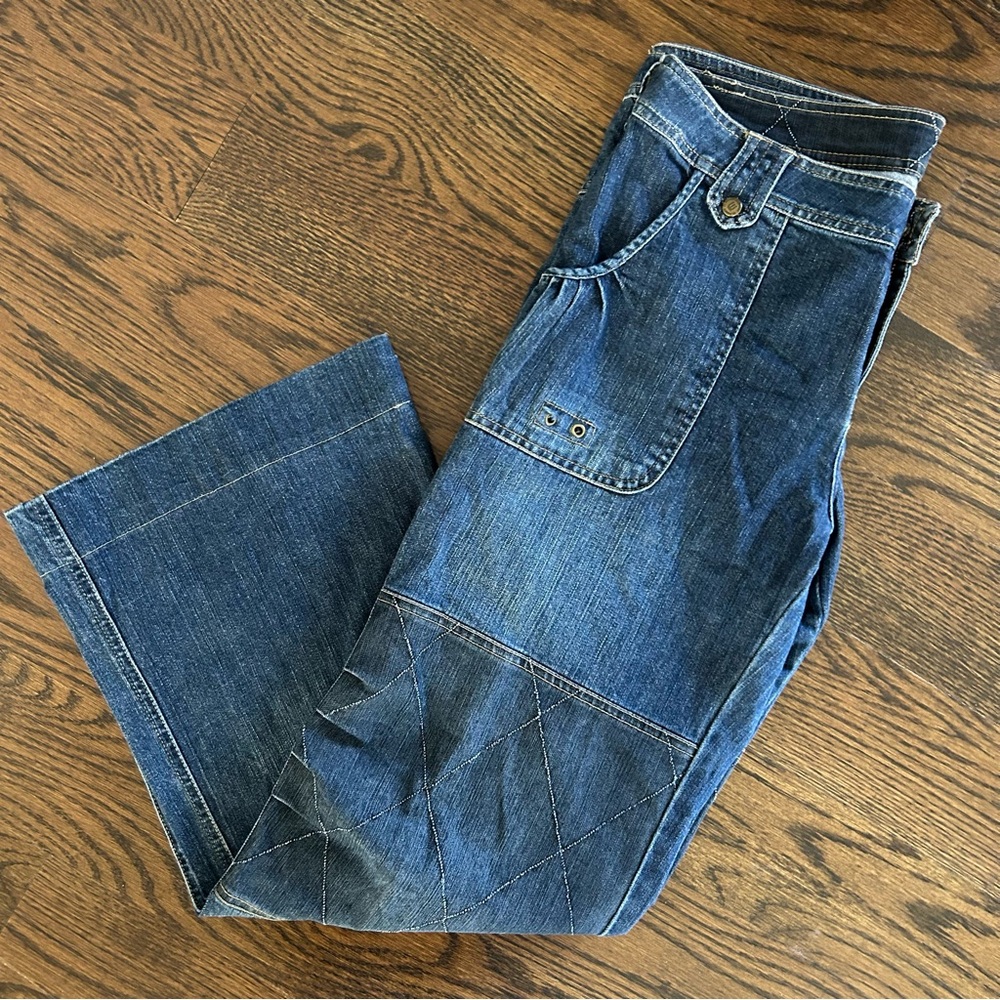 Vintage Y2K El Rodeo Patchwork Denim Pants – Size 2